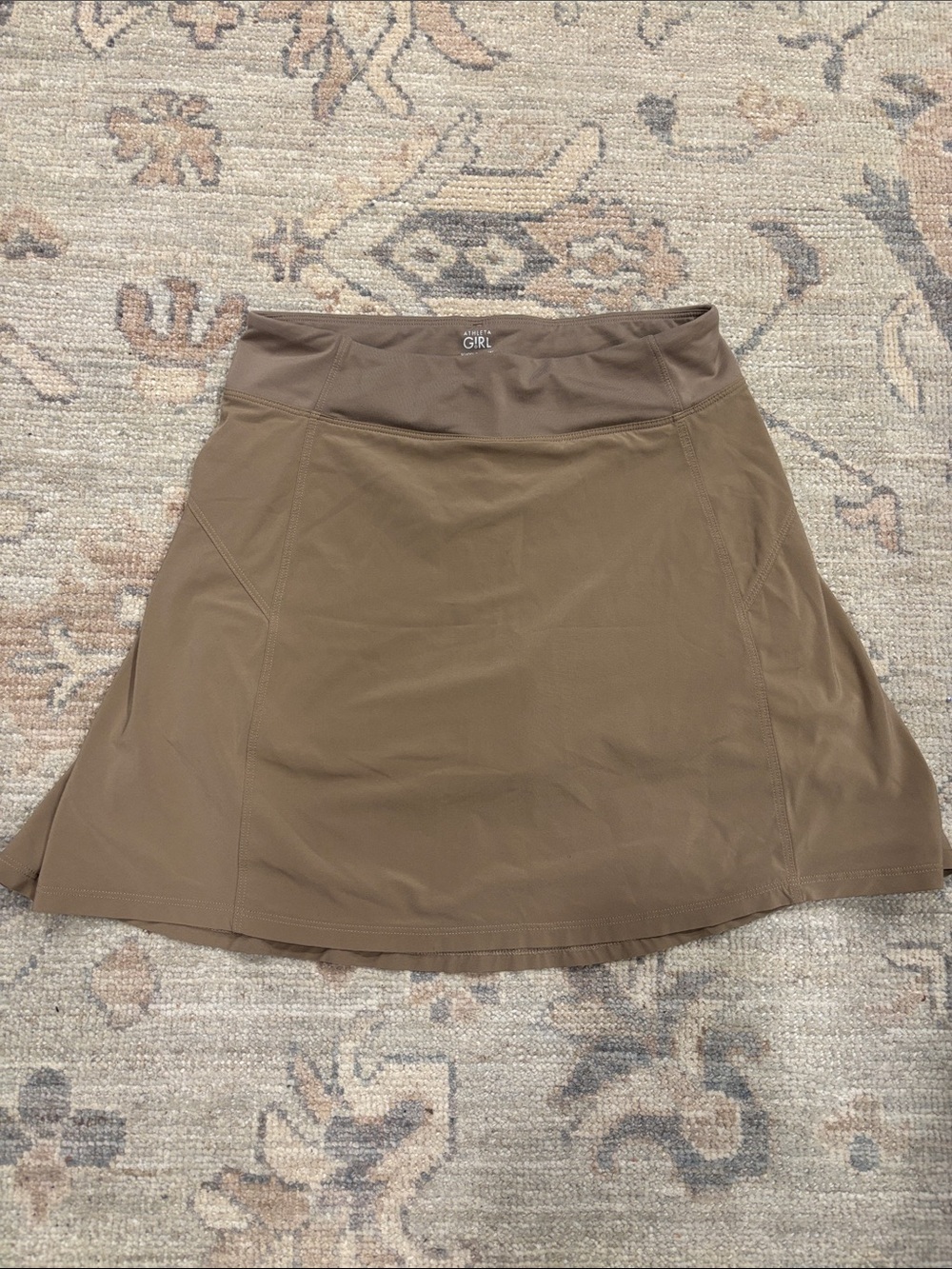 Athleta Taupe Brown A-Line Active Skirt